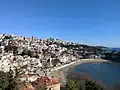 Vue d'Ulcinj depuis le château (Est)