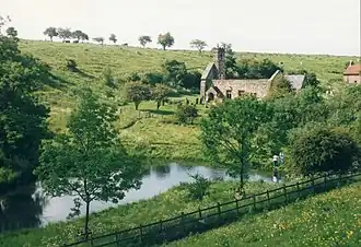 Paysage de Wharram Percy, village aujourd'hui abandonné où était pratiqué le solskifte