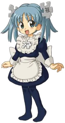 Wikipe-tan, personnification moe de Wikipédia. La princesse Clarisse serait à l’origine du phénomène moe.