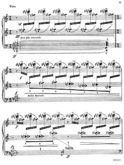 Image d'un extrait de partition