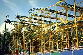 Wild Izzy à Busch Gardens Williamsburg, en 1996.