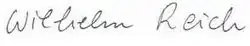 signature de Wilhelm Reich