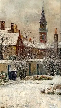 Vue du béguinage enneigéCollection privée