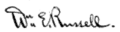 Signature de William Eustis Russell