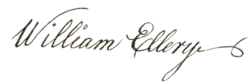 signature de William Ellery