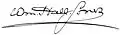Signature de William Hall-Jones