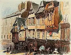 Vue de QuimperWilliam Henry Charlton (1846-1918)