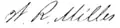 Signature de William Read Miller