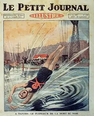 Le petit Journal, couverture de l'édition du 14 juin 1925 relatant l'accident.