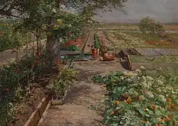 Im Garten, vers 1910.