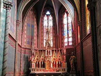 Autel secondaire du Sacré-Cœur de Jésus (XIXe&nbsp;siècle).