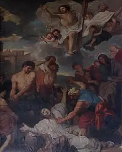 Tableau « Lapidation de saint Étienne » (XIXe).