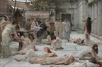 Sir Lawrence Alma-Tadema, Les Femmes d'Amphissa, 1887, huile sur toile