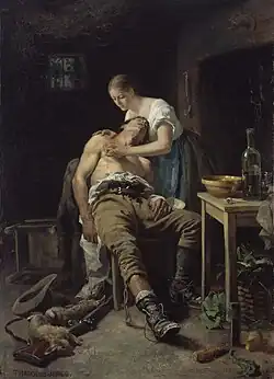 Le Braconnier blessé, 1881, Dublin, Galerie nationale d'Irlande.