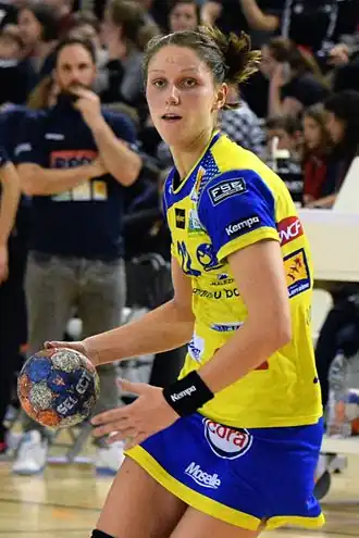 Xenia Smits le 31 janvier 2016sous le maillot de Metz.