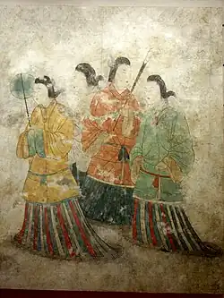 Servantes palais de la première période Tang, Musée d'histoire de Shensi