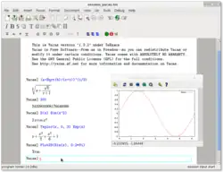 Description de l'image Yacas-texmacs-gnuplot.png.