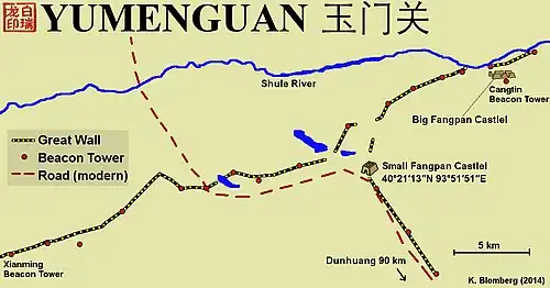 Carte du passage et des constructions à proximité.