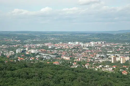 Vue panoramique de Zalaegerszeg.