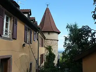 Tour d'angle Sud-Est du mur d'enceinte,.