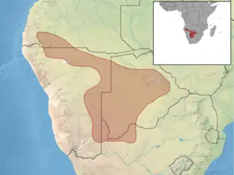 Description de l'image Zelotomys woosnami distribution.png.