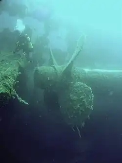 Une hélice du Zenobia