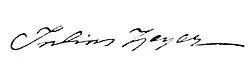 signature de Julius Zeyer