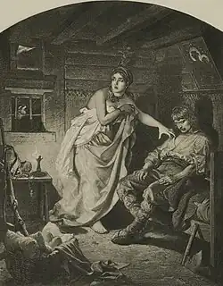 Le Présage (Znak) par Artur Grottger,