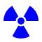 Symbole pour une zone radioactive surveillée.