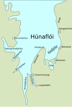Carte de la Húnaflói.
