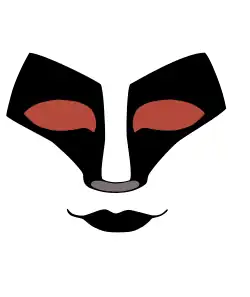 Description de l'image KISS fox face.svg.