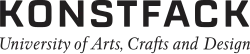 Description de l'image Konstfack Logo Text.svg.
