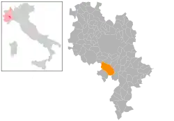 Localisation de Costigliole d'Asti