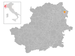 Localisation de Albiano d'Ivrea