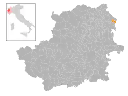 Localisation de Azeglio