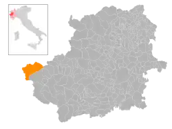 Localisation de Bardonnèche