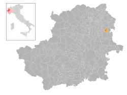 Localisation de Candia Canavese