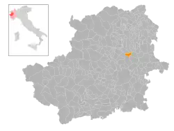 Localisation de Lombardore