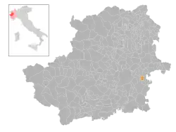 Localisation de Montaldo Torinese