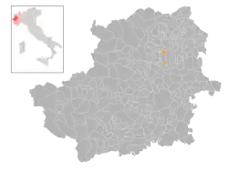 Localisation de Oglianico