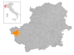 Localisation de Oulx