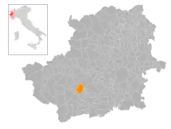 Localisation de Pinasca