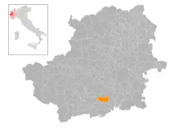 Localisation de Scalenghe