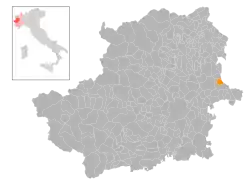 Localisation de Torrazza Piemonte