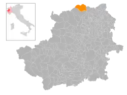 Localisation de Valprato Soana