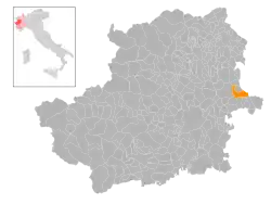 Localisation de Verolengo