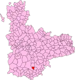 Localisation de Moraleja de las Panaderas