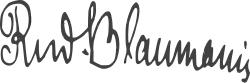 Signature de Rūdolfs Blaumanis