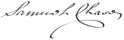 signature de Samuel Chase