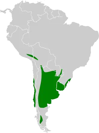 Description de l'image Agelasticus thilius map.svg.